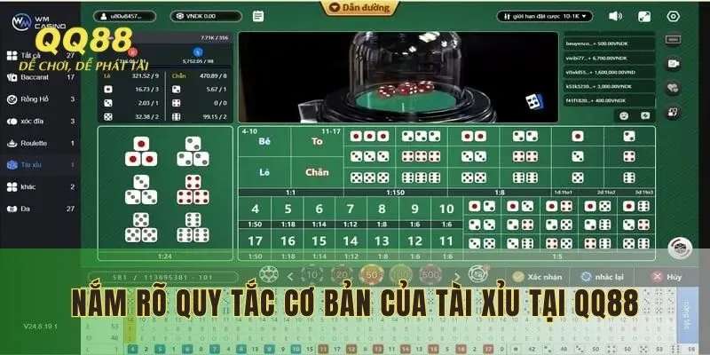 Nắm rõ quy tắc cơ bản của Tài Xỉu